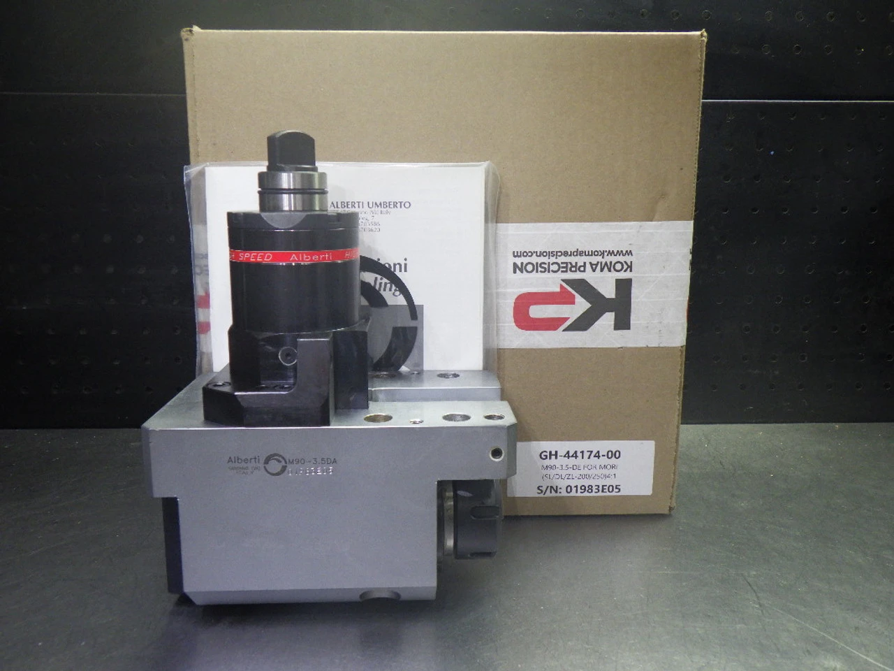 Alberti BMT55 ER32 4:1 Right Angle Head For Mori Seiki M90-3.5-DE (LOC65)
