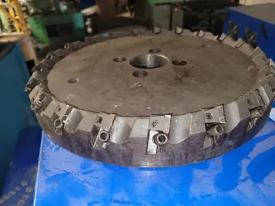 Unknown Brand 15'' Diameter Face Mill Cutting Tool w/2.5'' Arbor Hole