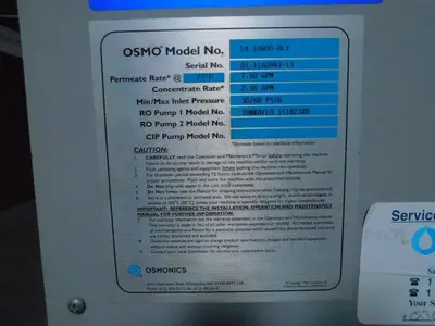 Used OSMONICS E4-10800-DLX Processing (misc) Texas US | Aucto #1307011