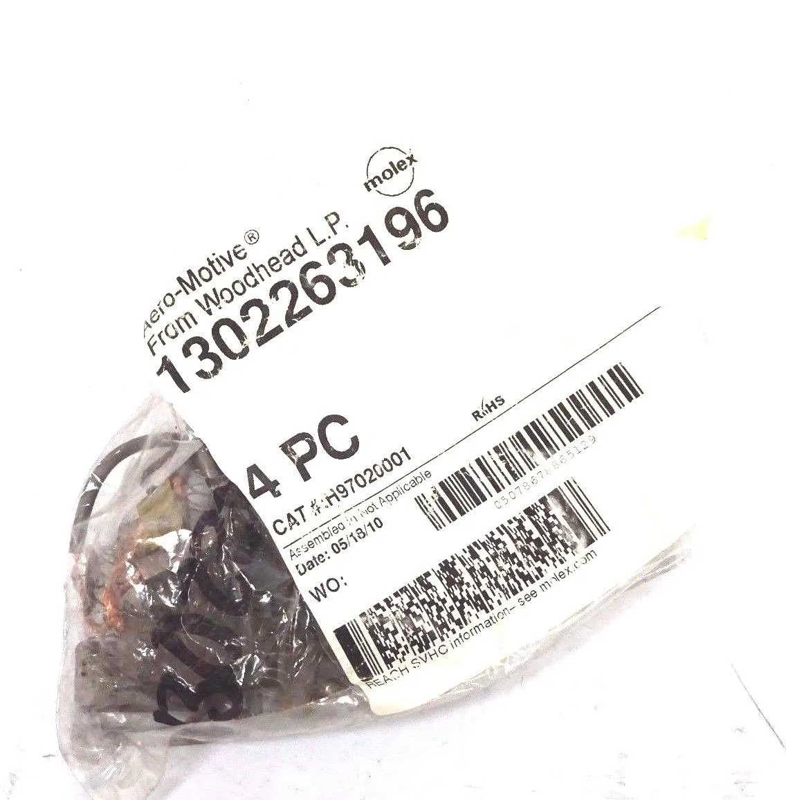 LOT OF 4 NEW MOLEX WOODHEAD 1302263196 TWIN BRUSH KIT