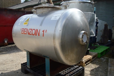 350 L S/S Horizontal Tank