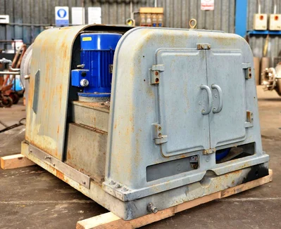 Escher-Wyss P-3/2 2-stage pusher centrifuge, 316SS.
