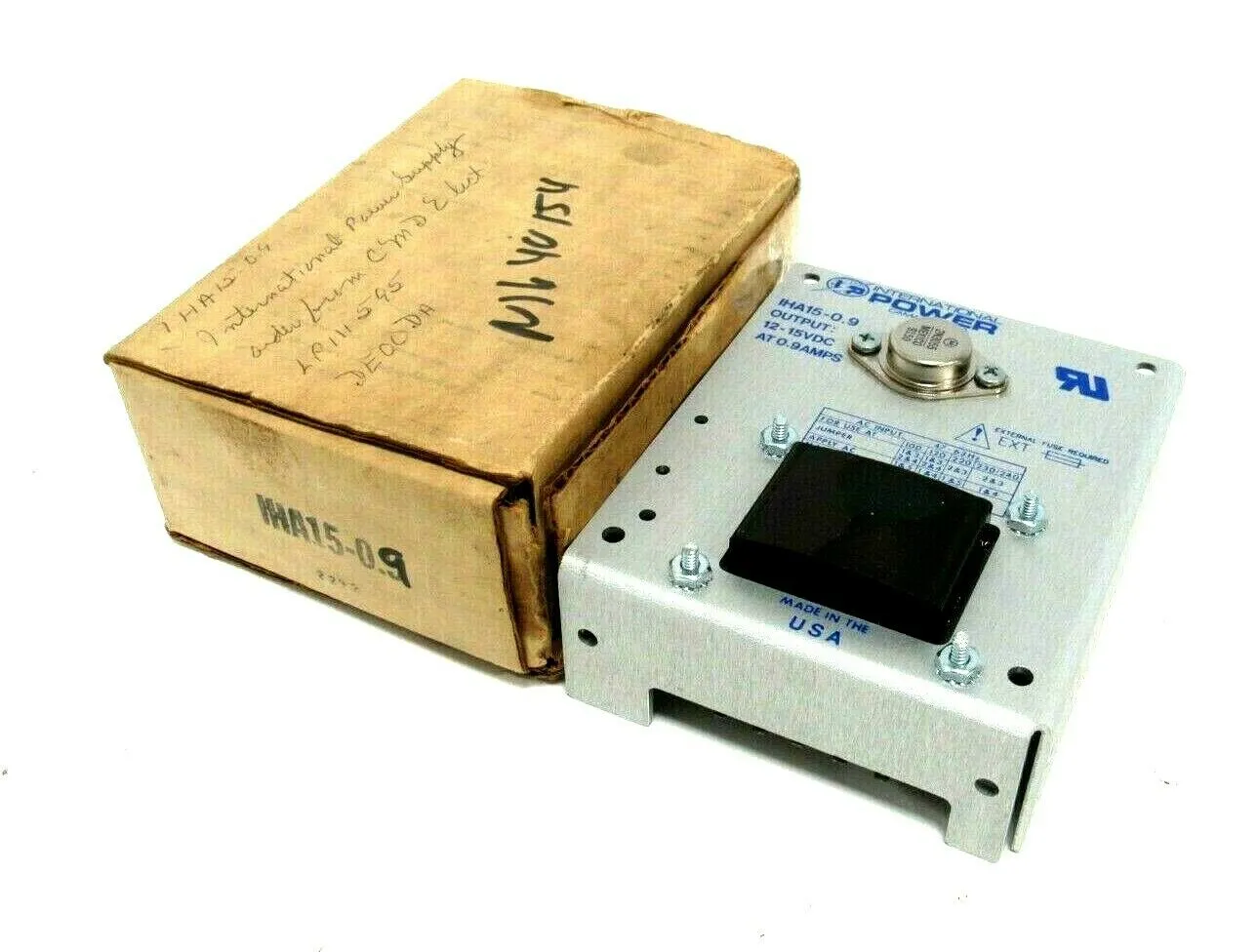 NEW INTERNATIONAL POWER IHA15-0.9 POWER SUPPLY IHA1509 12-15VDC