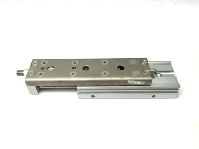 Used SMC High Precision Guided Cylinder 16mm Twin Bore, 75mm Stroke Pneumatic Cylinders Michigan US | Maverick Industrial Sales #1390626
