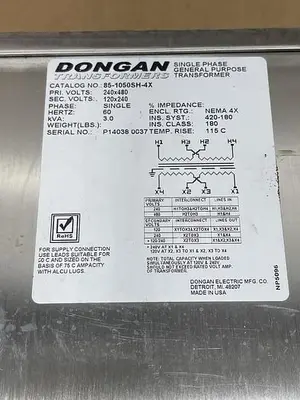USED DONGAN DONGAN 85-1050SH-4X