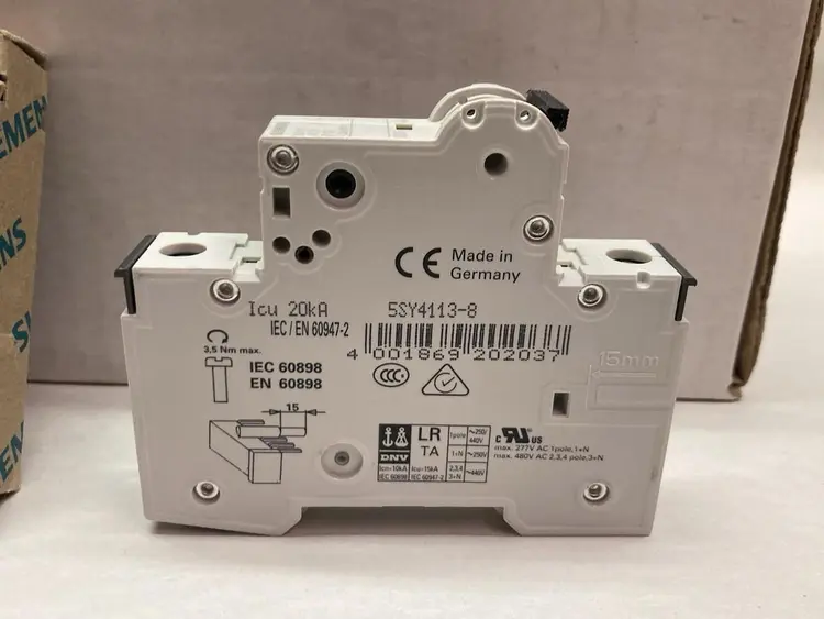 New | in-Stock SIEMENS 5SY4 113-8 Miscellaneous Equipment (Electrical & Power) | Surplus Asset Holdings #1195243