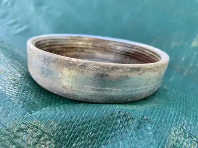 Galvanized, Threaded Steel Cap