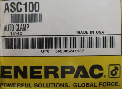 NEW ENERPAC ASC100 SWING CLAMP