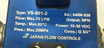 Used JAPAN FLOW CONTROLS VS-601-2 Meters - Misc | Surplus Asset Holdings #1206943