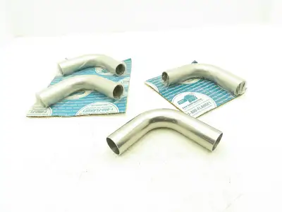 A & N 90 Degree Butt Weld Vacuum Elbow 1-1/2" Stainless Steel Lot of 4