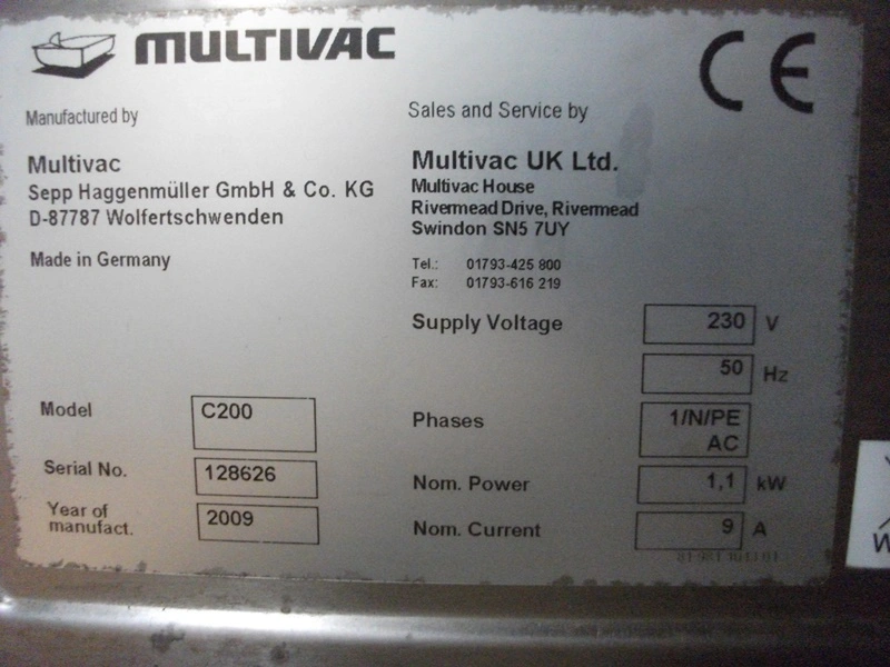Multivac Vacuum Packer Type C200