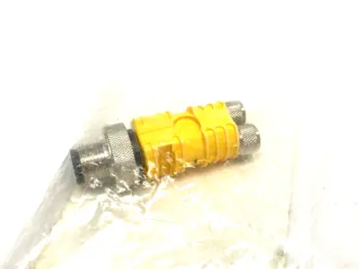 NEW TURCK CABLE SPLITTER, 2-PORT, M8 3-WIRE TO M12 U0117-1