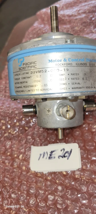 Used PACIFIC SCIENTIFIC PACIFIC SCIENTIFIC INSTRUMENTS 33VM52-000-19 Motors (misc) Arizona US | ASSET CONVERSION SPECIALISTS, INC. #886608