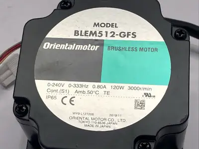 USED ORIENTAL MOTOR DC PINION BLEM512-GFS BLE SERIES