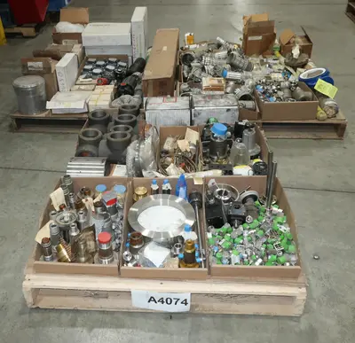 3 PALLETS OF ASSORTED VALVE PARTS