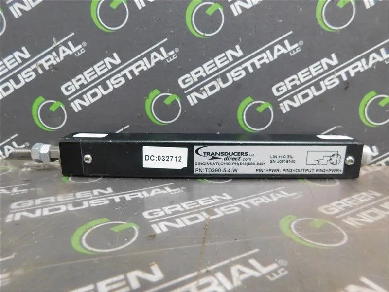 Transducers Direct TD390-5-4-W Linear Position Transducer 4" Stroke Used