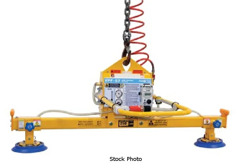 ANVER (NEW) 2- PAD VACUUM SHEET LIFTER AND STAND