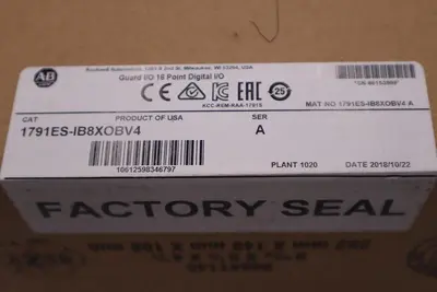 ALLEN BRADLEY 1791ES-IB8XOBV4 COMPACT BLOCK GUARD I/O ETHERNET NEW SEALED #G105