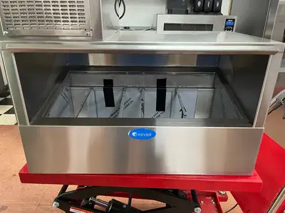 New | in-Stock Randell Used Randell CR9039 Refrigerated Countertop 39" Condiment Prep Rail Food Prep Tables Illinois US | Falcon Restaurant Supply #1376096