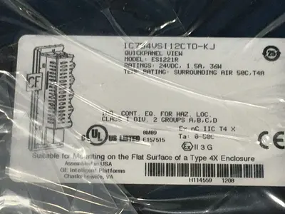 New | in-Stock GENERAL ELECTRIC IC754VSI12CTDKJ Automation Control (HMI) Ohio US | HGR 24 #1357298
