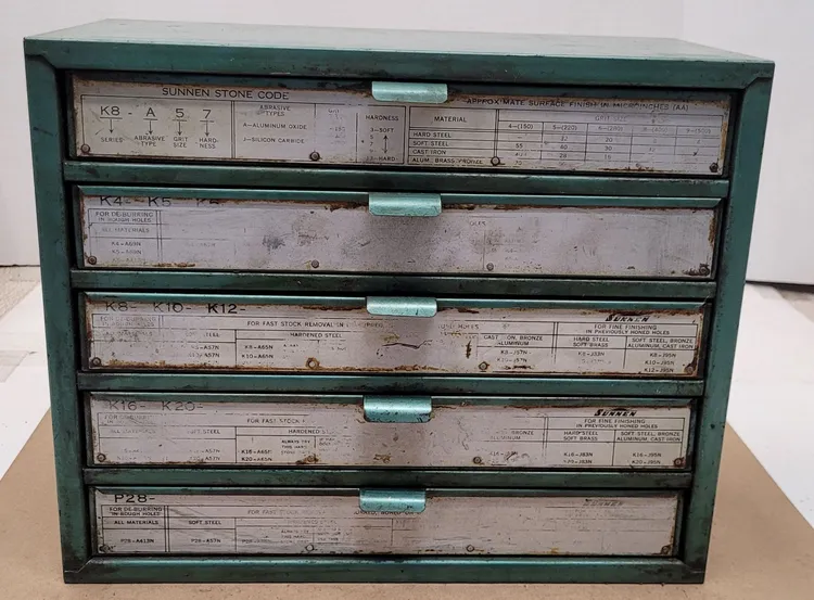 Used SUNNEN Cabinet - 5 Drawer Tooling & Accessories (Other) Kentucky US | Machinery Central #441199