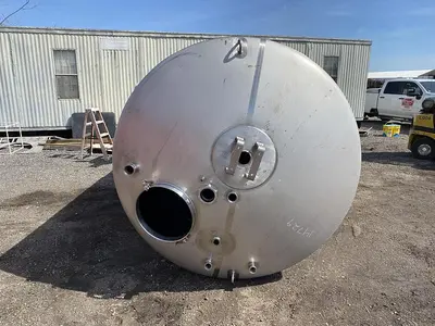 Used 1977 WALKER STAINLESS STEEL MIX Vertical Single Wall Tanks North Carolina US | DH Griffin Used Equipment #1383672