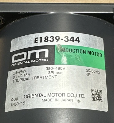 NEW Oriental Motor E1839-344