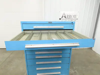 Nu-Era Modular Tool Storage Cabinet 10 Drawer 45x28x61" Stanley Vidmar Lista