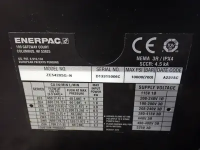 USED ENERPAC ZE54205GN