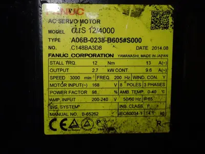 USED 2014 FANUC A06B0238B605#S000