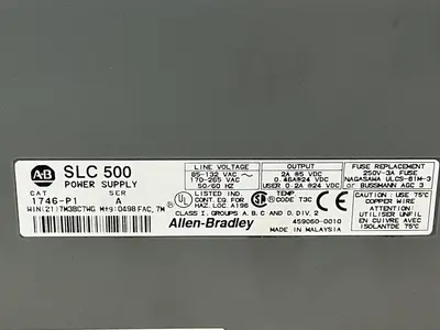 USED ALLEN BRADLEY 1746-P1 SER A / 1746-A10 SER B