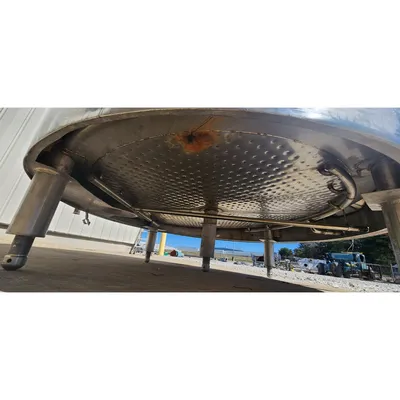 Used 6,500L (1,717 gal) Stainless Insulated Jacketed Liquid Storage Vessel Tank