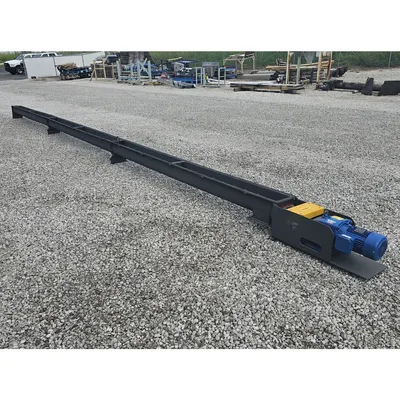 New 6" X 30 ft Miteck Carbon Steel Industrial Screw Auger Conveyor