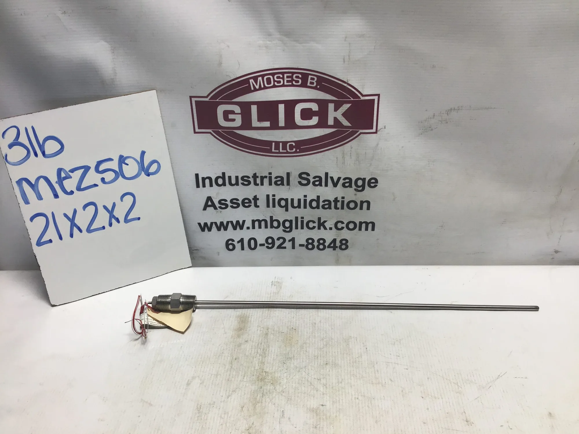 Sandelius Instruments Inc 713-861-110 Platinum 100ohms Thermocouple 500°F