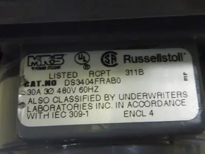 Used RUSSELLSTOLL DS3404FRAB0 Bus Bars & Plugs Michigan US | Ideal Machinery #1275234