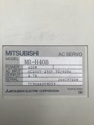 Mitsubishi Melservo MR-H40B ac servo drive 400W