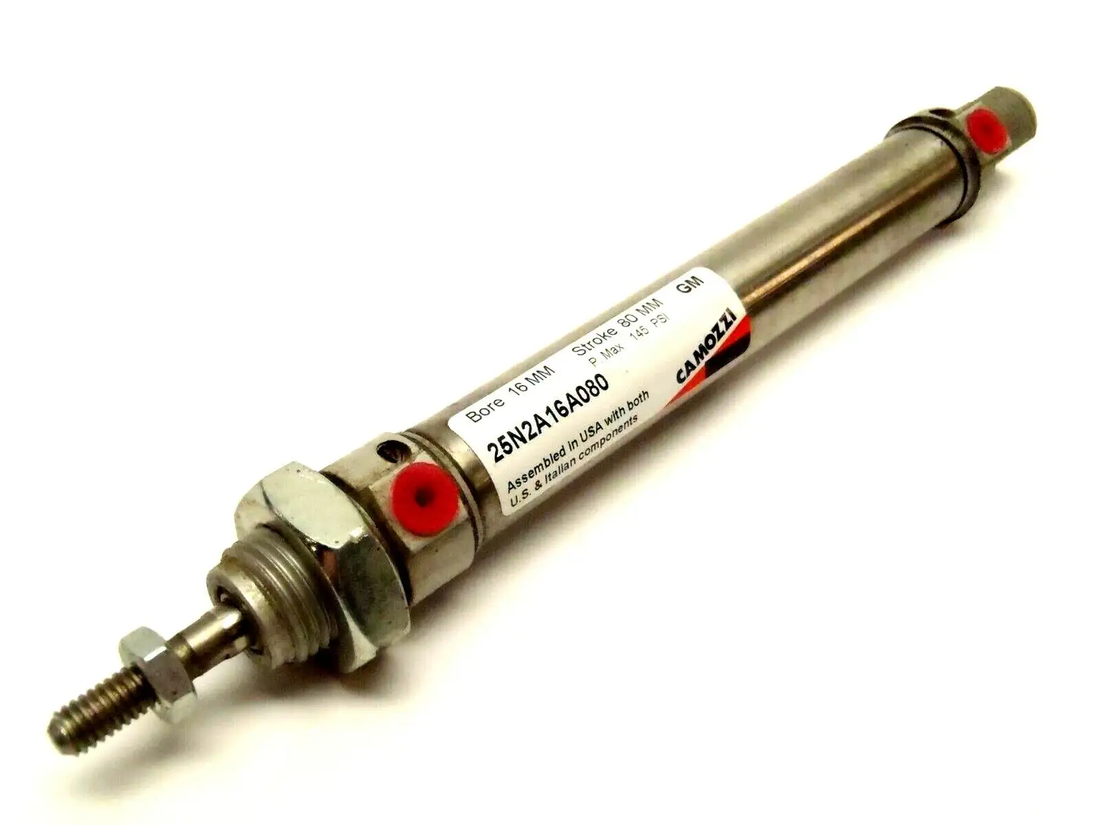 Camozzi 25N2A16A080 Pneumatic Cylinder 16mm Bore 80mm Stroke