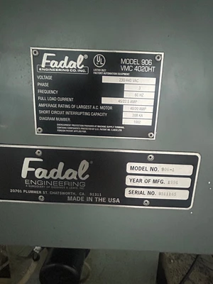 1996 Fadal VMC 4020 HT