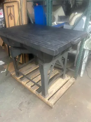 Machine Products Corp Job #5 (48" x 30") Precision Cast Iron Surface Plate on HD Steel Stand