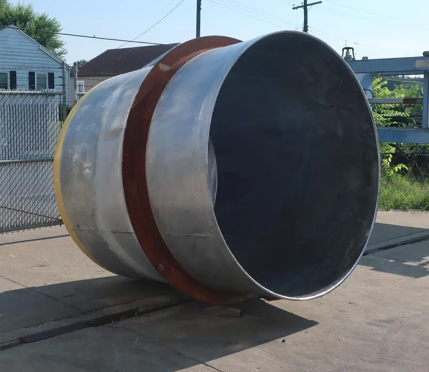 SPC8795  Tank 1500 gallon vertical tank, Stainless Steel, dish