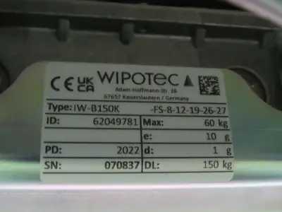 Wipotec OCS HC-SL Checkweigher High Speed Belt Weigh Conveyor w/Control Panel