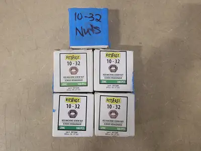 10-32 Hex Machine Screw Nut (Lot of 5)