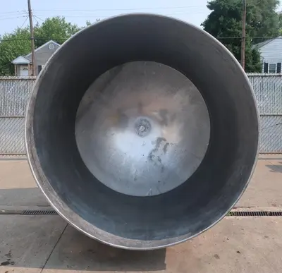 SPC8794  Tank 1500 gallon vertical tank, Stainless Steel, dish