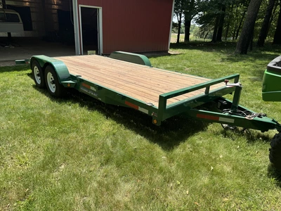 Used 2010 SURE-TRAC TANDEM AXLE EQUIPMENT TRAILER Flatbed Trailers Michigan US | Miedema Asset Management Group #1279671