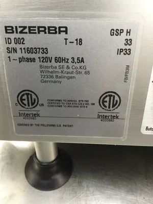 Bizerba GSPH Manual Deli Slicer 2018 Refurbished Working