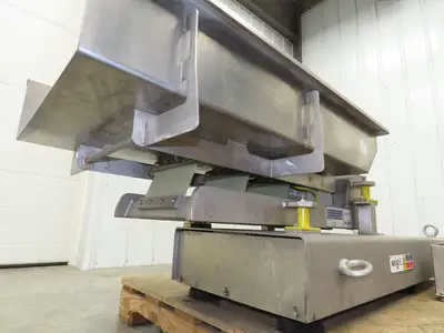 PPM WF450 Wright Linear Vibratory Conveyor Feeder 17.5" W 32.5" Long Stainless