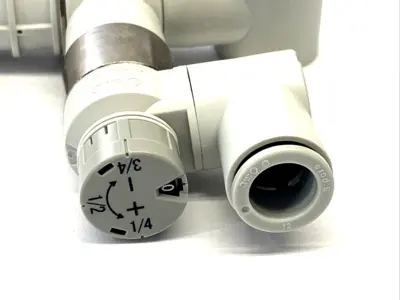 ASP-SUB12E-N04S | SMC  Speed Controller w/ Pilot Check Valve, 1/2" NPT 12mm - New – Open box