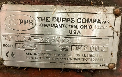 Used 2000 DUPPS 12-10-6/S PRESSOR Expellers - Expanders New York US | Solutions 4 Manufacturing #1406986
