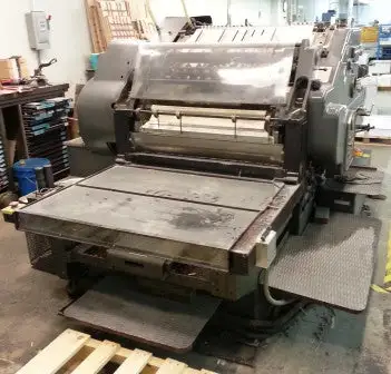 Heidelberg grey model SBD - 25 1/8 x 35 3/8  Cylinder Diecutter