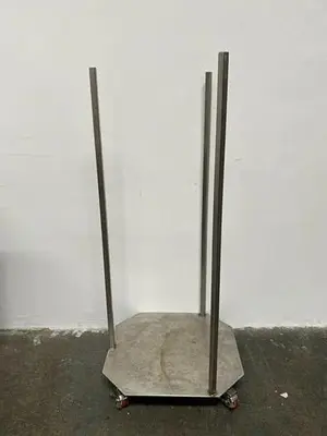 Stainless Steel 26" x 24" x 57" Cart w/ Casters